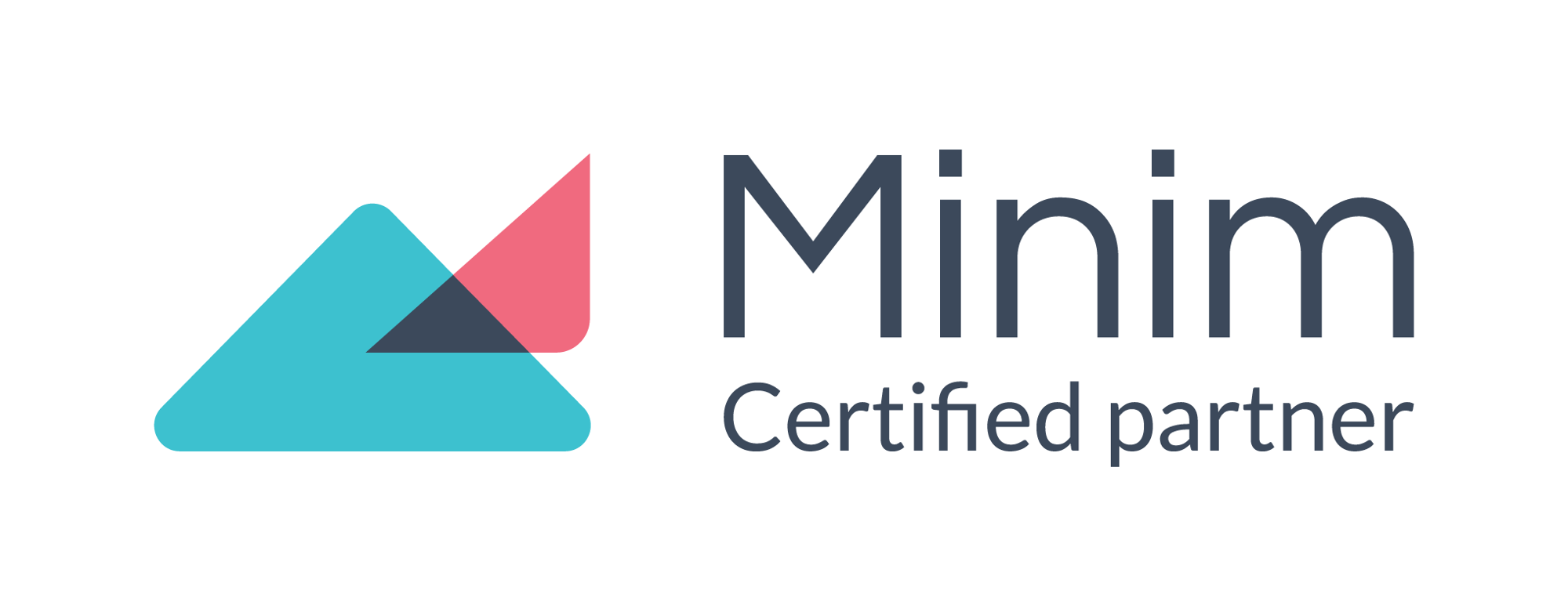 Minim Certified partner badge - white